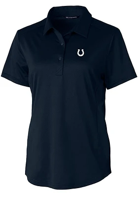 Cutter and Buck Indianapolis Colts Womens Navy Blue Prospect Short Sleeve Polo Shirt