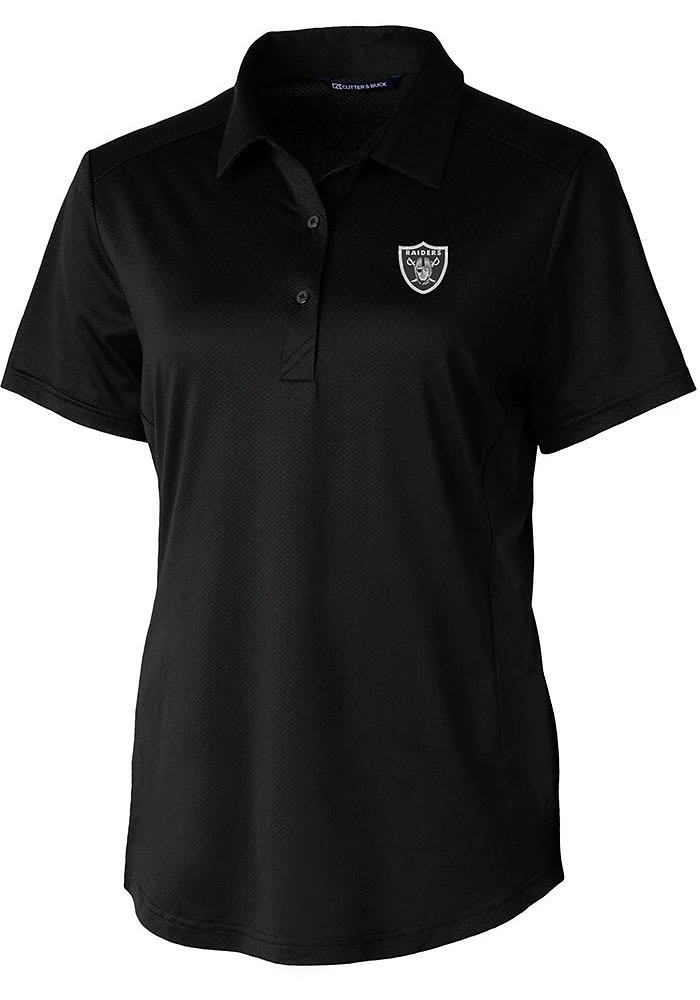 Cutter and Buck Las Vegas Raiders Womens Prospect Short Sleeve Polo Shirt