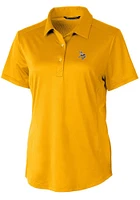Cutter and Buck Minnesota Vikings Womens Gold Prospect Short Sleeve Polo Shirt