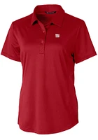 Cutter and Buck New York Giants Womens Cardinal Prospect Short Sleeve Polo Shirt