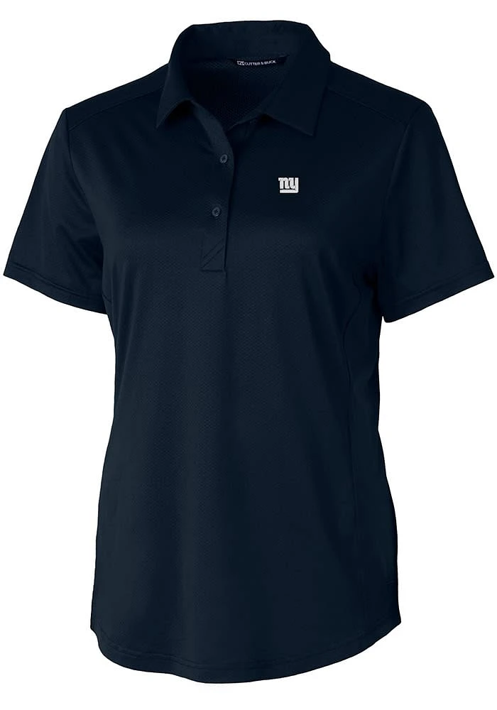 Cutter and Buck New York Giants Womens Navy Blue Prospect Short Sleeve Polo Shirt