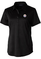 Cutter and Buck Pittsburgh Steelers Womens Prospect Short Sleeve Polo Shirt