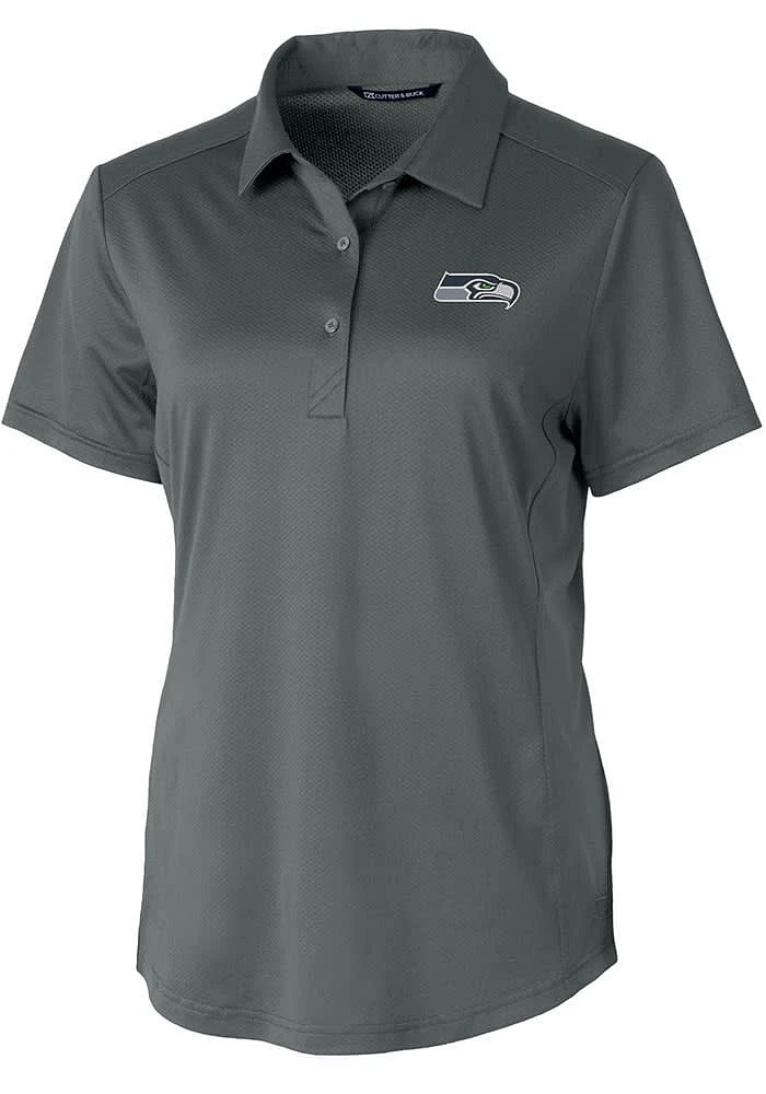 Cutter and Buck Seattle Seahawks Womens Prospect Short Sleeve Polo Shirt