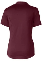 Cutter and Buck Washington Commanders Womens Maroon Prospect Short Sleeve Polo Shirt