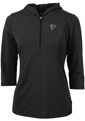 Cutter and Buck Atlanta Falcons Womens Virtue Eco Pique Hooded Sweatshirt
