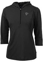 Cutter and Buck Atlanta Falcons Womens Virtue Eco Pique Hooded Sweatshirt