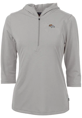 Cutter and Buck Denver Broncos Womens Virtue Eco Pique Hooded Sweatshirt