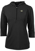 Cutter and Buck Green Bay Packers Womens Virtue Eco Pique Hooded Sweatshirt