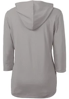 Cutter and Buck Miami Dolphins Womens Virtue Eco Pique Hooded Sweatshirt