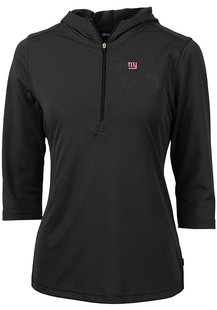 Cutter and Buck New York Giants Womens Virtue Eco Pique Hooded Sweatshirt