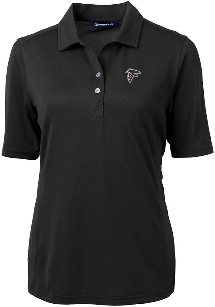 Cutter and Buck Atlanta Falcons Womens Virtue Eco Pique Short Sleeve Polo Shirt