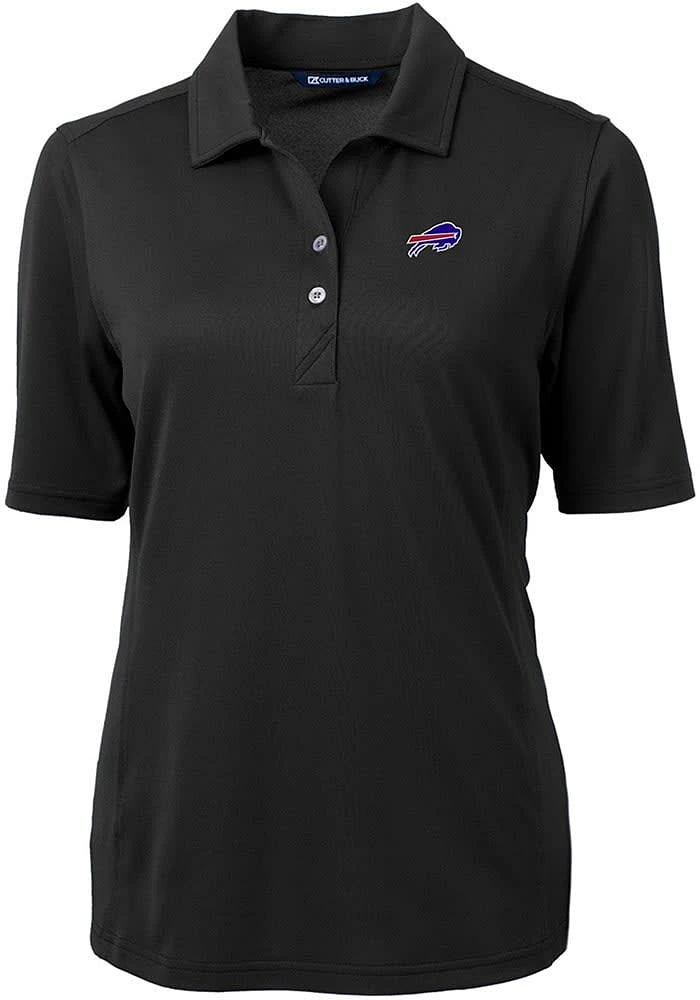 Cutter and Buck Buffalo Bills Womens Virtue Eco Pique Short Sleeve Polo Shirt