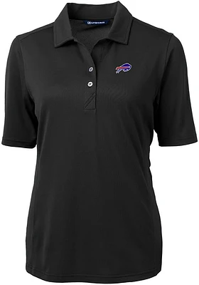 Cutter and Buck Buffalo Bills Womens Virtue Eco Pique Short Sleeve Polo Shirt