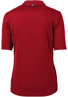 Cutter and Buck Buffalo Bills Womens Cardinal Virtue Eco Pique Short Sleeve Polo Shirt