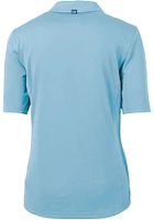 Cutter and Buck Carolina Panthers Womens Virtue Eco Pique Short Sleeve Polo Shirt