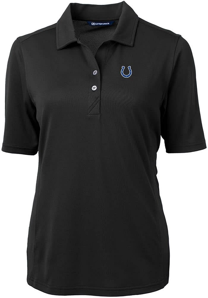Cutter and Buck Indianapolis Colts Womens Virtue Eco Pique Short Sleeve Polo Shirt
