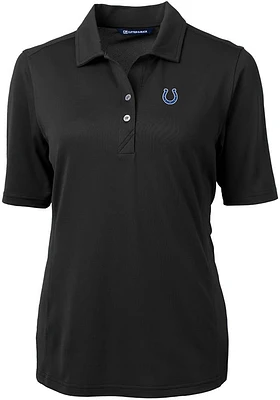 Cutter and Buck Indianapolis Colts Womens Virtue Eco Pique Short Sleeve Polo Shirt