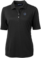 Cutter and Buck Indianapolis Colts Womens Virtue Eco Pique Short Sleeve Polo Shirt