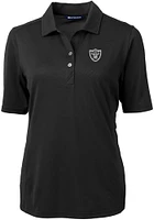 Cutter and Buck Las Vegas Raiders Womens Virtue Eco Pique Short Sleeve Polo Shirt