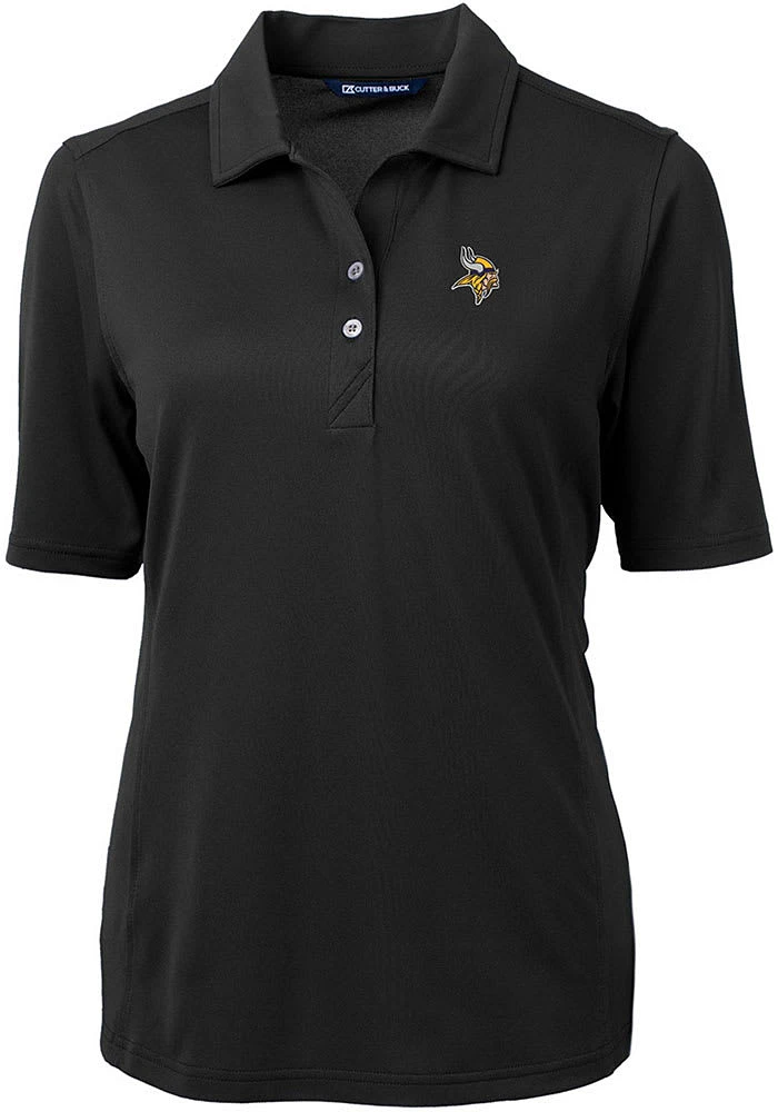 Cutter and Buck Minnesota Vikings Womens Virtue Eco Pique Short Sleeve Polo Shirt