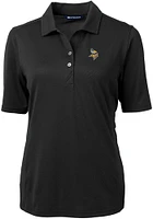 Cutter and Buck Minnesota Vikings Womens Virtue Eco Pique Short Sleeve Polo Shirt