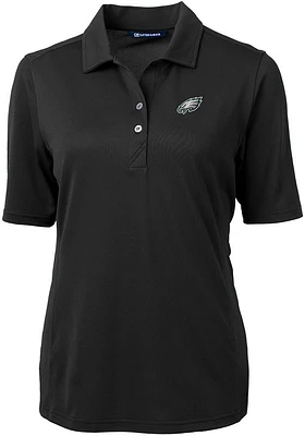 Cutter and Buck Philadelphia Eagles Womens Virtue Eco Pique Short Sleeve Polo Shirt