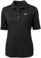 Cutter and Buck Philadelphia Eagles Womens Virtue Eco Pique Short Sleeve Polo Shirt