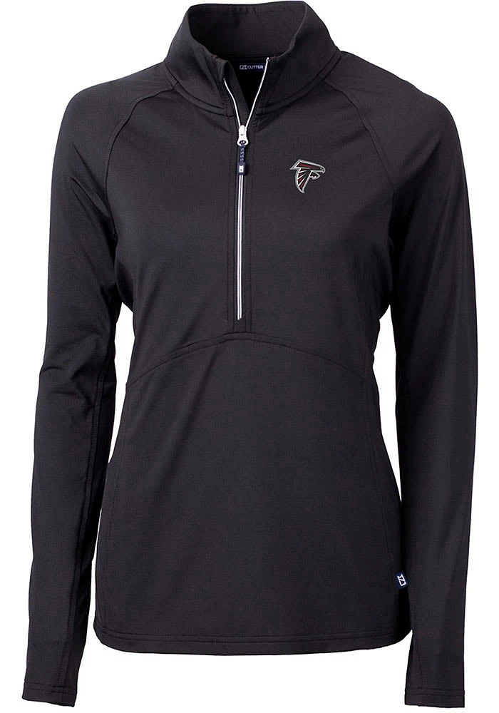 Cutter and Buck Atlanta Falcons Womens Adapt Eco Qtr Zip