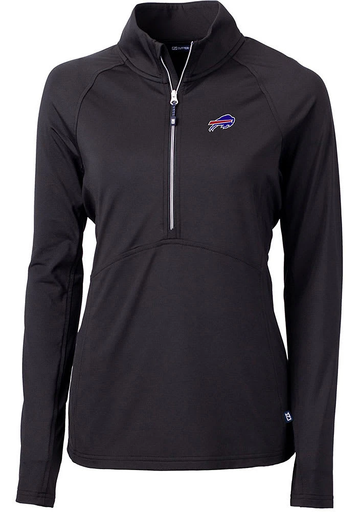 Cutter and Buck Buffalo Bills Womens Adapt Eco Qtr Zip
