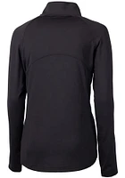Cutter and Buck Carolina Panthers Womens Adapt Eco Qtr Zip