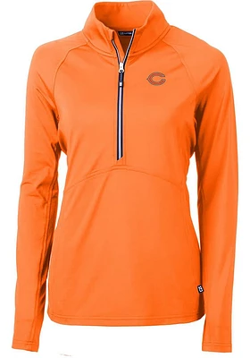 Cutter and Buck Chicago Bears Womens Adapt Eco Qtr Zip