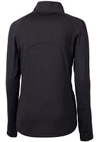 Cutter and Buck Cincinnati Bengals Womens Black Adapt Eco Qtr Zip