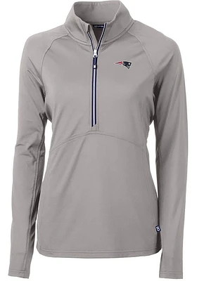 Cutter and Buck New England Patriots Womens Adapt Eco Qtr Zip