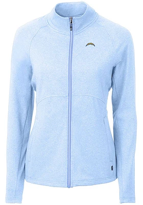 Cutter and Buck Los Angeles Chargers Womens Light Blue Adapt Eco Weight Jacket