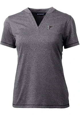 Cutter and Buck Atlanta Falcons Womens Charcoal Forge Short Sleeve T-Shirt