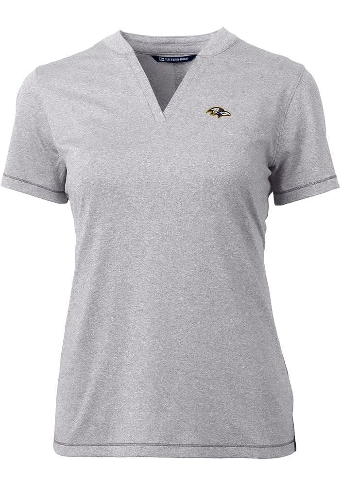 Cutter and Buck Baltimore Ravens Womens Forge Short Sleeve T-Shirt