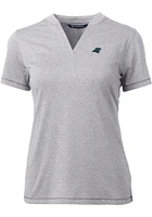 Cutter and Buck Carolina Panthers Womens Forge Short Sleeve T-Shirt