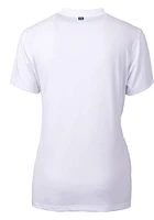 Cutter and Buck Carolina Panthers Womens White Forge Short Sleeve T-Shirt