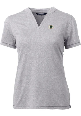 Cutter and Buck Green Bay Packers Womens Forge Short Sleeve T-Shirt