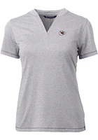 Cutter and Buck Kansas City Chiefs Womens Forge Short Sleeve T-Shirt