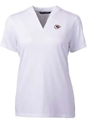 Cutter and Buck Kansas City Chiefs Womens Forge Short Sleeve T-Shirt