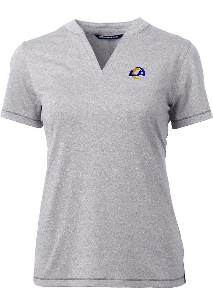 Cutter and Buck Los Angeles Rams Womens Forge Short Sleeve T-Shirt