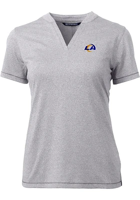 Cutter and Buck Los Angeles Rams Womens Forge Short Sleeve T-Shirt
