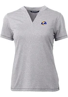 Cutter and Buck Los Angeles Rams Womens Forge Short Sleeve T-Shirt