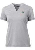 Cutter and Buck Miami Dolphins Womens Forge Short Sleeve T-Shirt