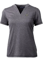 Cutter and Buck New Orleans Saints Womens Charcoal Forge Short Sleeve T-Shirt