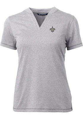 Cutter and Buck New Orleans Saints Womens Forge Short Sleeve T-Shirt