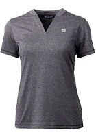 Cutter and Buck New York Giants Womens Charcoal Forge Short Sleeve T-Shirt