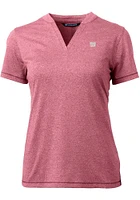 Cutter and Buck New York Giants Womens Red Forge Short Sleeve T-Shirt