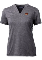 Cutter and Buck Washington Commanders Womens Charcoal Forge Short Sleeve T-Shirt